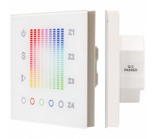 Панель Arlight Sens SR-2831AC-RF-IN White (220V,RGB,4зоны) 018202 Панель Arlight Sens SR-2831AC-RF-IN White (220V,RGB,4зоны) 018202