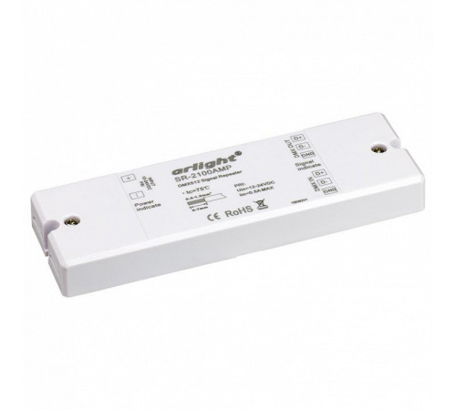 Усилитель Arlight DMX-сигнала SR-2100AMP (12-24V, 1CH) 019460 Усилитель Arlight DMX-сигнала SR-2100AMP (12-24V, 1CH) 019460