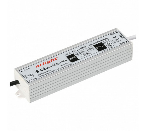 Блок питания Arlight ARPV-24060-B (24V, 2.5A, 60W) 020005 Блок питания Arlight ARPV-24060-B (24V, 2.5A, 60W) 020005