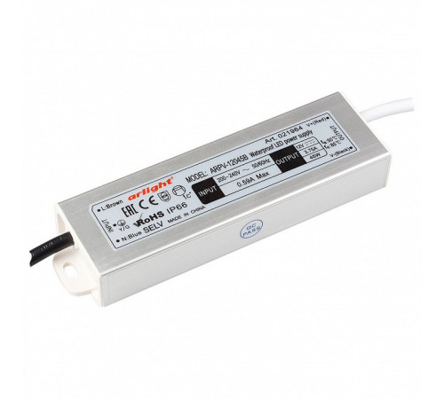 Блок питания Arlight ARPV-12045-B (12V, 3.8A, 45W) 021964 Блок питания Arlight ARPV-12045-B (12V, 3.8A, 45W) 021964