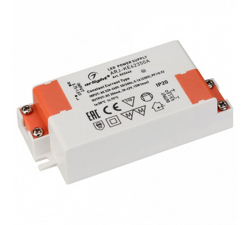Блок питания Arlight ARJ-KE42350A (15W, 350mA, PFC) 023446 Блок питания Arlight ARJ-KE42350A (15W, 350mA, PFC) 023446