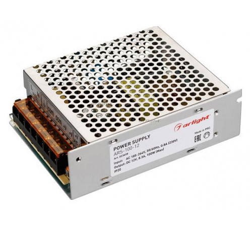 Блок питания Arlight ARS-100-12 (12V, 8.3A, 100W) 023608 Блок питания Arlight ARS-100-12 (12V, 8.3A, 100W) 023608