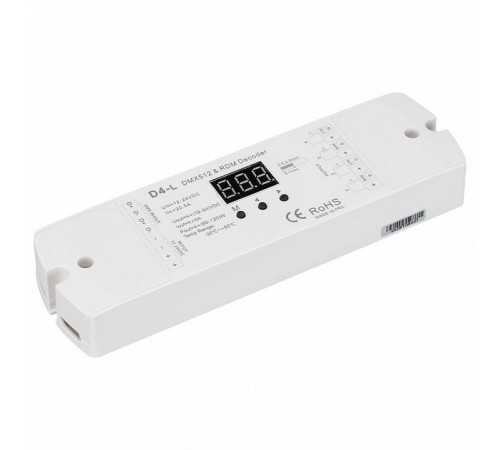 Декодер Arlight Smart-K16-DMX (12-24V, 4x5A) 023824 Декодер Arlight Smart-K16-DMX (12-24V, 4x5A) 023824