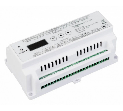 Декодер Arlight Smart-K17-DMX (12-24V, 24x3A) 023825 Декодер Arlight Smart-K17-DMX (12-24V, 24x3A) 023825