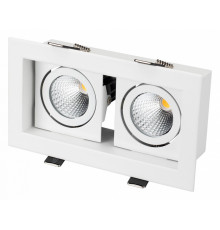 Встраиваемый светильник Arlight CL-KARDAN-S180x102-2x9W Warm 024127