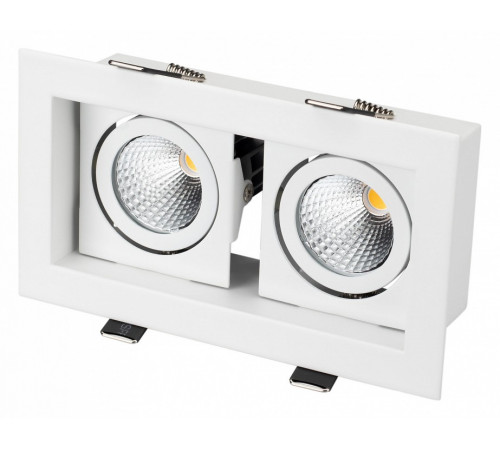 Встраиваемый светильник Arlight CL-KARDAN-S180x102-2x9W Warm 024127 Встраиваемый светильник Arlight CL-KARDAN-S180x102-2x9W Warm 024127