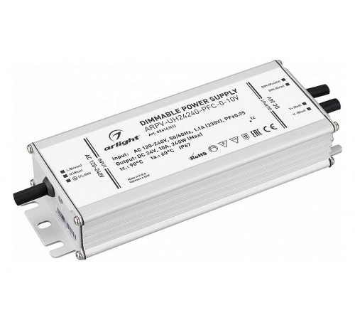 Блок питания Arlight ARPV-UH24240-PFC-0-10V (24V, 10.0A, 240W) 024143(1) Блок питания Arlight ARPV-UH24240-PFC-0-10V (24V, 10.0A, 240W) 024143(1)
