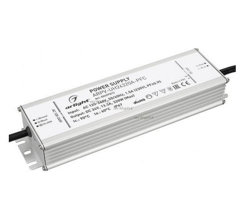 Блок питания Arlight ARPV-UH24320A-PFC (24V, 13.3A, 320W) 024272(1) Блок питания Arlight ARPV-UH24320A-PFC (24V, 13.3A, 320W) 024272(1)