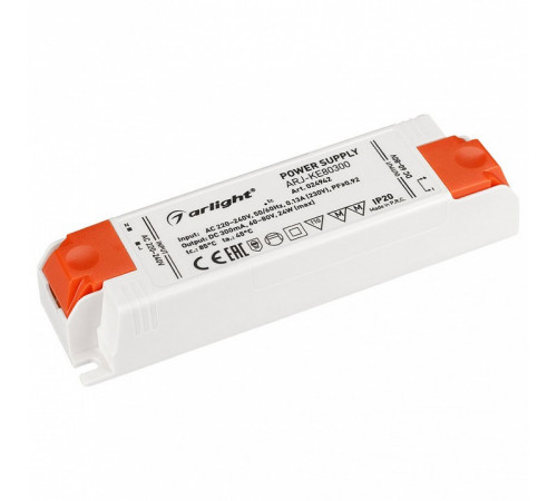 Блок питания Arlight ARJ-KE80300 (24W, 300mA, PFC) 024942 Блок питания Arlight ARJ-KE80300 (24W, 300mA, PFC) 024942