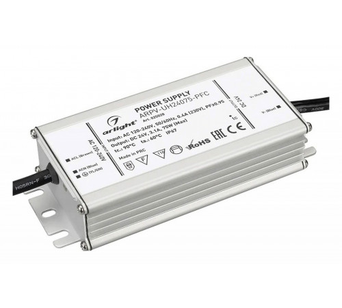 Блок питания Arlight ARPV-UH24075-PFC (24V, 3.1A, 75W) 025028 Блок питания Arlight ARPV-UH24075-PFC (24V, 3.1A, 75W) 025028