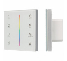 Панель Arlight Sens Smart-P22-RGBW White (12-24V, 4x3A, 2.4G) 025168