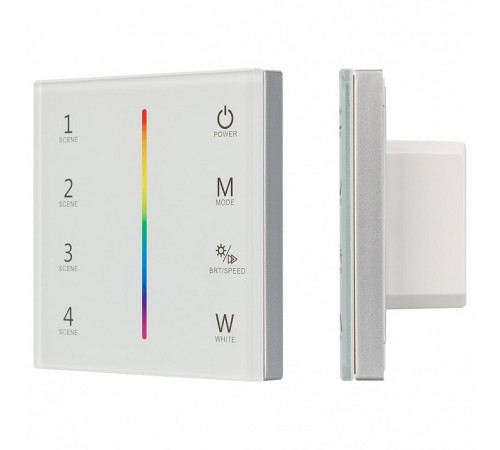 Панель Arlight Sens Smart-P22-RGBW White (12-24V, 4x3A, 2.4G) 025168 Панель Arlight Sens Smart-P22-RGBW White (12-24V, 4x3A, 2.4G) 025168