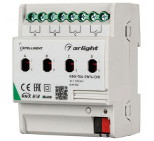 Релейный модуль Arlight KNX-704-SW16-Din (Bus, 4x16A) 025661