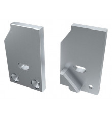 Заглушка Arlight 026734 для ALM-GLASS-10 левая с отверстием
