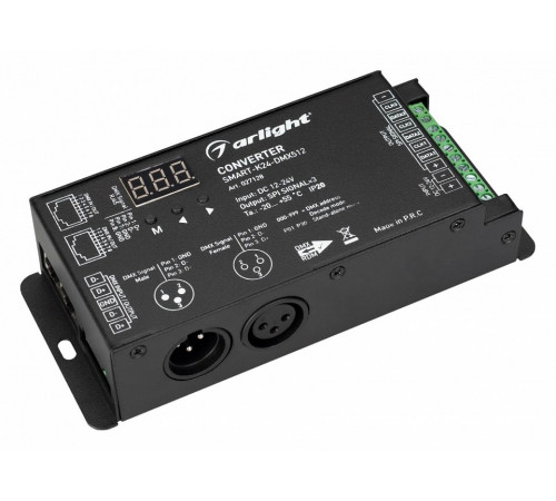 Конвертер Arlight Smart-K24-DMX512 (12-24V, SPI, 2.4G) 027128 Конвертер Arlight Smart-K24-DMX512 (12-24V, SPI, 2.4G) 027128