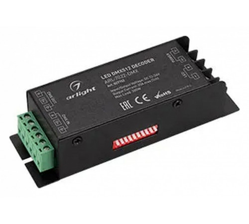 Декодер Arlight ARL-7022-DMX (12-24V, 1x25A, DMX512) 027152 Декодер Arlight ARL-7022-DMX (12-24V, 1x25A, DMX512) 027152