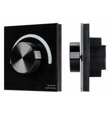 Панель Arlight Smart-P37-Dim-IN Black (230V, 1.2A, Triac, Rotary, 2.4G) 028109