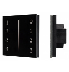 Панель Arlight Smart-P34-Dim-IN Black (230V, 0-10V, Sens, 2.4G) 028112