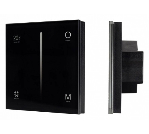 Панель Arlight Smart-P35-Dim-IN Black (230V, 0-10V, Sens, 2.4G) 028113