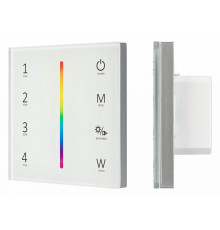 Панель Arlight Sens Smart-P45-RGBW White (230V, 4 зоны, 2.4G) 028140