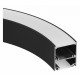 Алюминиевый профиль Arlight SL-ARC-5060-D1500-A90 Black (дуга 1 из 4) 029270