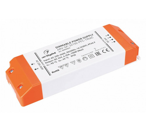 Блок питания Arlight ARV-SP-24150-PFC-TRIAC (24V, 6.25A, 150W) 029493(1) Блок питания Arlight ARV-SP-24150-PFC-TRIAC (24V, 6.25A, 150W) 029493(1)
