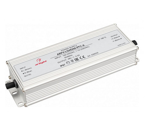 Блок питания Arlight ARPV-LG48200-PFC-A 48V 200W IP67 4,2A 030033
