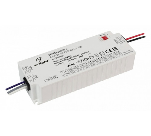 Блок питания Arlight ARJ-SP-40-PFC-DALI2-INS (40W, 9-48V, 0.5-0.85A) 030910(1) Блок питания Arlight ARJ-SP-40-PFC-DALI2-INS (40W, 9-48V, 0.5-0.85A) 030910(1)