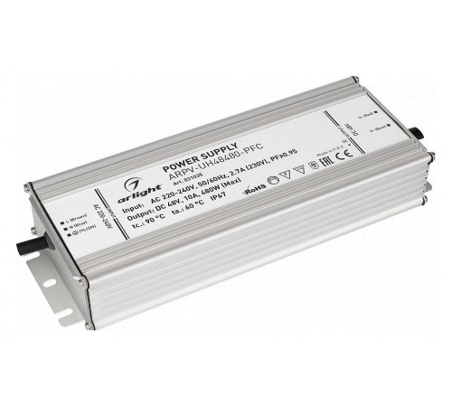 Блок питания Arlight ARPV-UH48480-PFC (48V, 10A, 480W) 031035 Блок питания Arlight ARPV-UH48480-PFC (48V, 10A, 480W) 031035