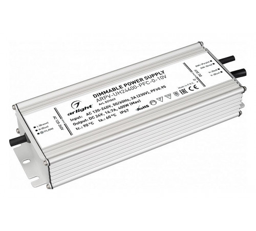 Блок питания Arlight ARPV-UH24400-PFC-0-10V (24V, 16.7A, 400W) 031043 Блок питания Arlight ARPV-UH24400-PFC-0-10V (24V, 16.7A, 400W) 031043