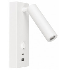 Спот Arlight SP-BED-CHARGE-S60x125-3W Warm3000 (WH, 20 deg, 230V, USB-A, USB-C) 031394(1)