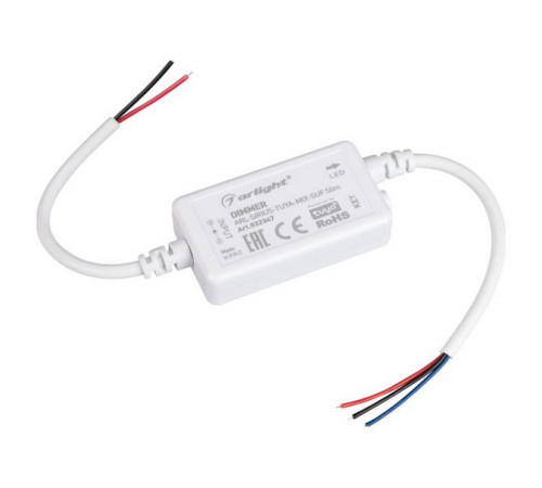 Диммер Arlight ARL-Sirius-Tuya-Mix-SUF Slim (12-24V, 2x3A, 2.4G) 032347 Диммер Arlight ARL-Sirius-Tuya-Mix-SUF Slim (12-24V, 2x3A, 2.4G) 032347