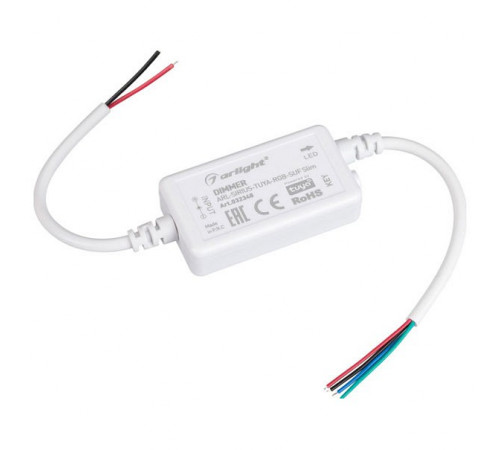 Диммер Arlight ARL-Sirius-Tuya-RGB-SUF Slim (12-24V, 3x2A, 2.4G) 032348 Диммер Arlight ARL-Sirius-Tuya-RGB-SUF Slim (12-24V, 3x2A, 2.4G) 032348