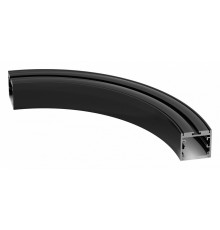 Алюминиевый профиль Arlight SL-ARC-3535-D320-A90 Black (дуга 1 из 4) 032676