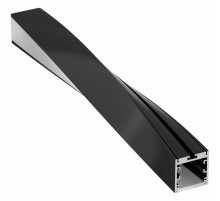 Алюминиевый профиль Arlight SL-ARC-3535-Twist90L-400 Black 032679