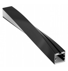 Алюминиевый профиль Arlight SL-ARC-3535-Twist90L-400 Black 032679