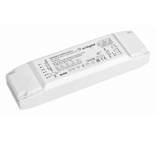 Блок питания Arlight ARJ-SP-60-PFC-1-10V-DALI2-PD (60W, 9-58V, 2x0.3-0.9A, IP20) 033730 Блок питания Arlight ARJ-SP-60-PFC-1-10V-DALI2-PD (60W, 9-58V, 2x0.3-0.9A, IP20) 033730