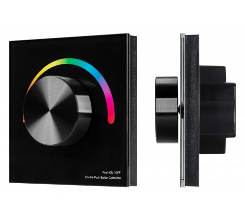 Панель Arlight Smart-P5-RGB-G-IN Black (3V, Rotary, 2.4G) 033757