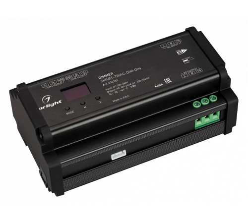 Диммер Arlight Smart-Triac-Dim-Din (230V, 6A, 2.4G) 033761 Диммер Arlight Smart-Triac-Dim-Din (230V, 6A, 2.4G) 033761