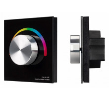 Панель Arlight Smart-P8-RGB-G-IN Black (12-24V, 3x4A, Rotary, 2.4G) 033763