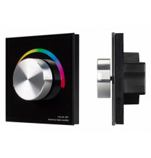 Панель Arlight Smart-P8-RGB-G-IN Black (12-24V, 3x4A, Rotary, 2.4G) 033763