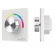 Панель Arlight Smart-P8-RGB-G-IN White (12-24V, 3x4A, Rotary, 2.4G) 033764