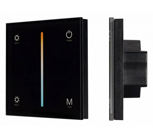 Панель Arlight Smart-P21-Mix-G-IN Black (12-24V, 4x3A, Sens, 2.4G) 033765 Панель Arlight Smart-P21-Mix-G-IN Black (12-24V, 4x3A, Sens, 2.4G) 033765