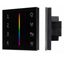 Панель Arlight Smart-P22-RGBW-G-IN Black (12-24V, 4x3A, Sens, 2.4G) 033766