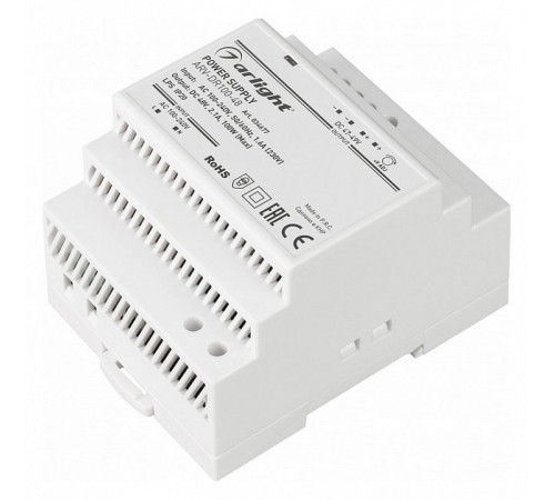 Блок питания Arlight ARV-DR100-48 (48V, 2.1A, 100W) 034677 Блок питания Arlight ARV-DR100-48 (48V, 2.1A, 100W) 034677