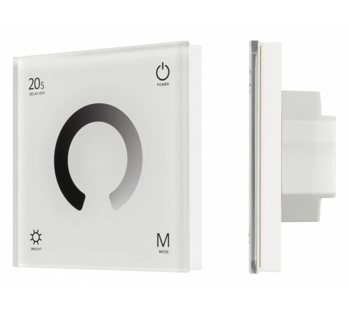 Панель Arlight Smart-P4-Dim-G-IN White (12-24V, 4x3A, Sens, 2.4G) 034774 Панель Arlight Smart-P4-Dim-G-IN White (12-24V, 4x3A, Sens, 2.4G) 034774