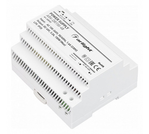 Блок питания Arlight ARV-DR150-48 (48V, 3.2A, 150W) 035701 Блок питания Arlight ARV-DR150-48 (48V, 3.2A, 150W) 035701