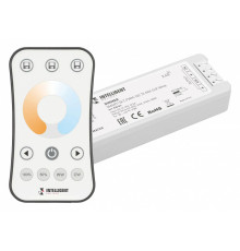 Диммер Arlight SMART-SET-PWM-102-72-MIX-SUF White 12-24V, 2x5A, ПДУ RING 10кн, 2.4G 036184