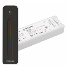 Диммер Arlight SMART-SET-PWM-104-52-RGB-SUF White (12-24V, 3x4A, ПДУ LINE, 2.4G) 036189