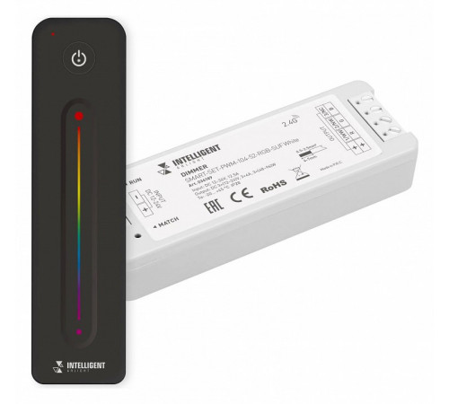 Диммер Arlight SMART-SET-PWM-104-52-RGB-SUF White (12-24V, 3x4A, ПДУ LINE, 2.4G) 036189